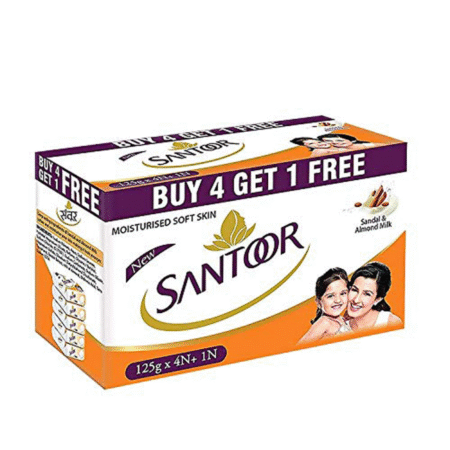 Santoor Soap Exclusive Pack 4 in 1 600g