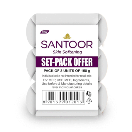 Santoor Soap Pack(3) 150g White